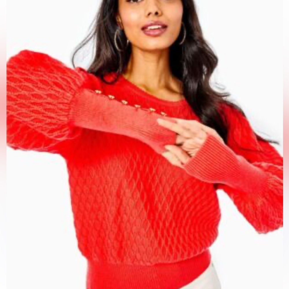 Lilly Pulitzer Jacquetta Ruby Sweater - image 2